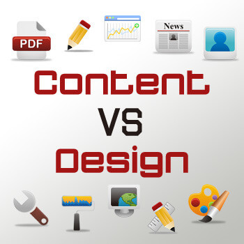 Website content vs design in Gloucester