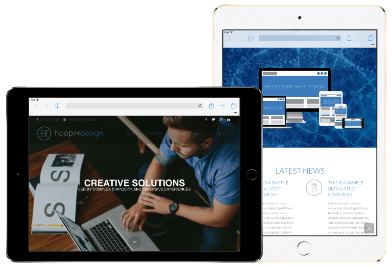 Smart phone and tablet friendly website design Gloucester