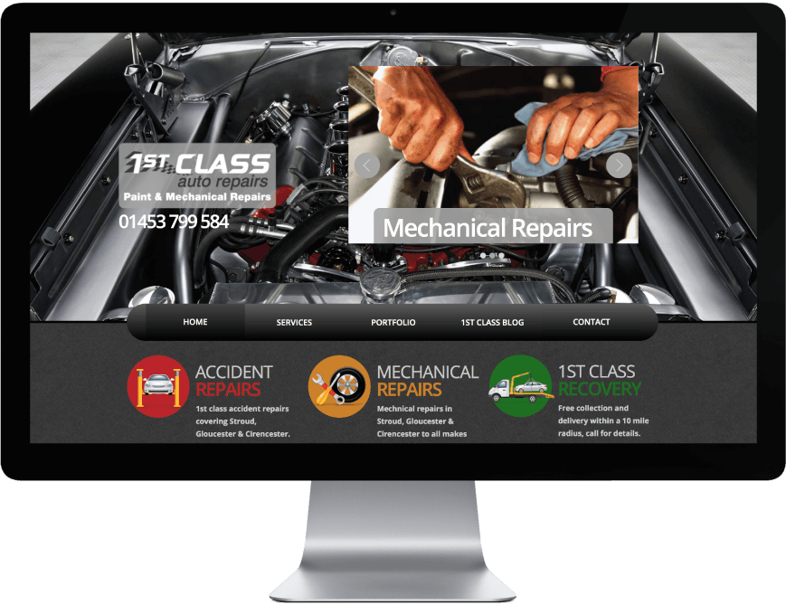 Website build and design in Gloucester 1st Class